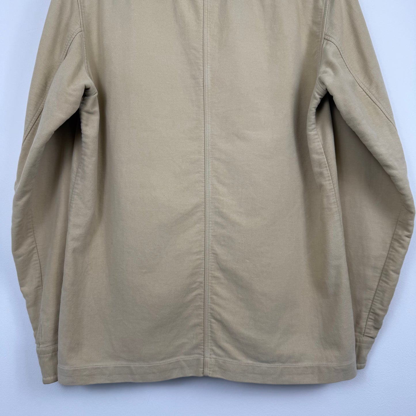 Dries Van Noten Vintage Sand Cotton Zip-Pocket Shirt Jacket (c. Late 1990s / Early 2000s)