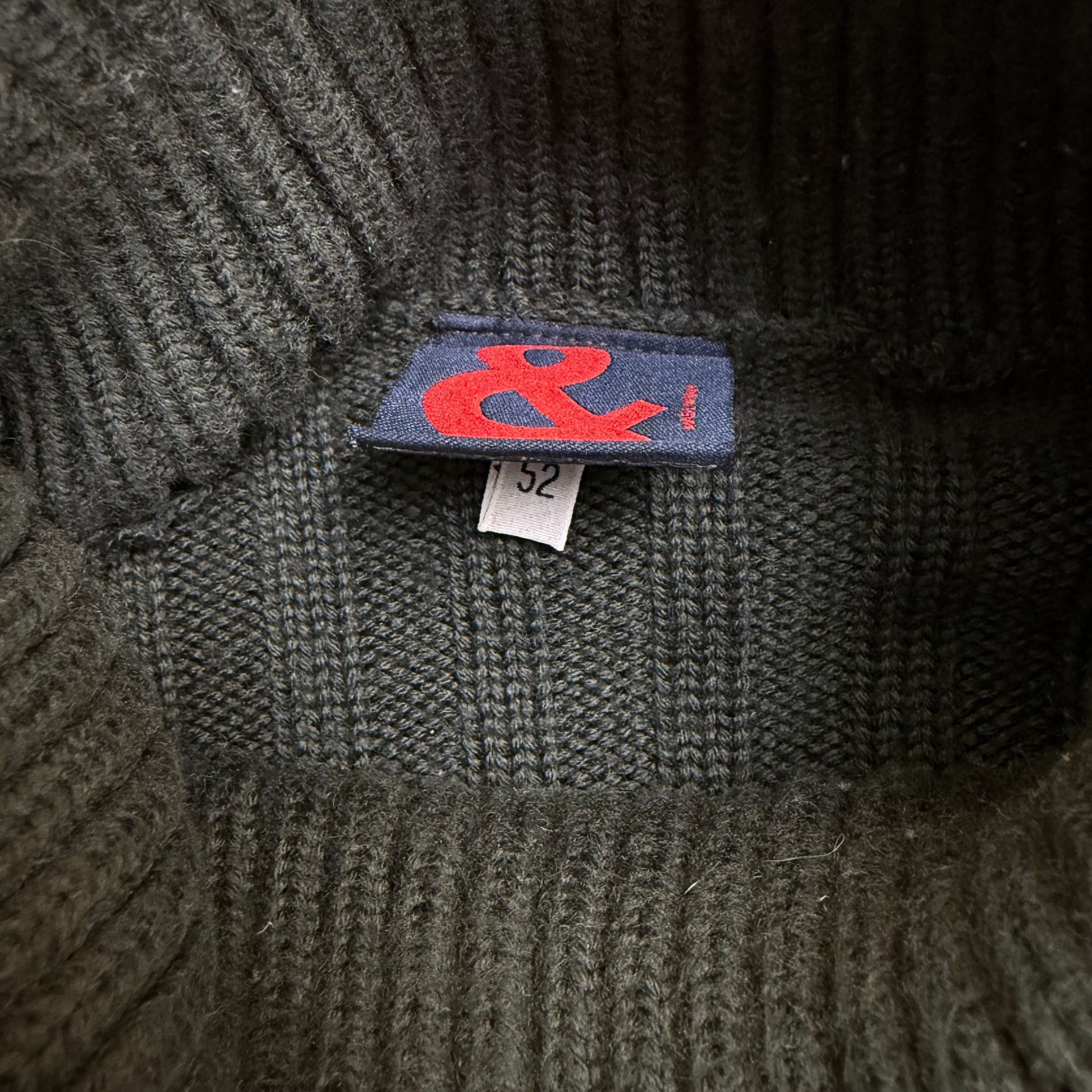 Dolce & Gabbana D&G ‘&’ line intergraded logo texture knit sweater