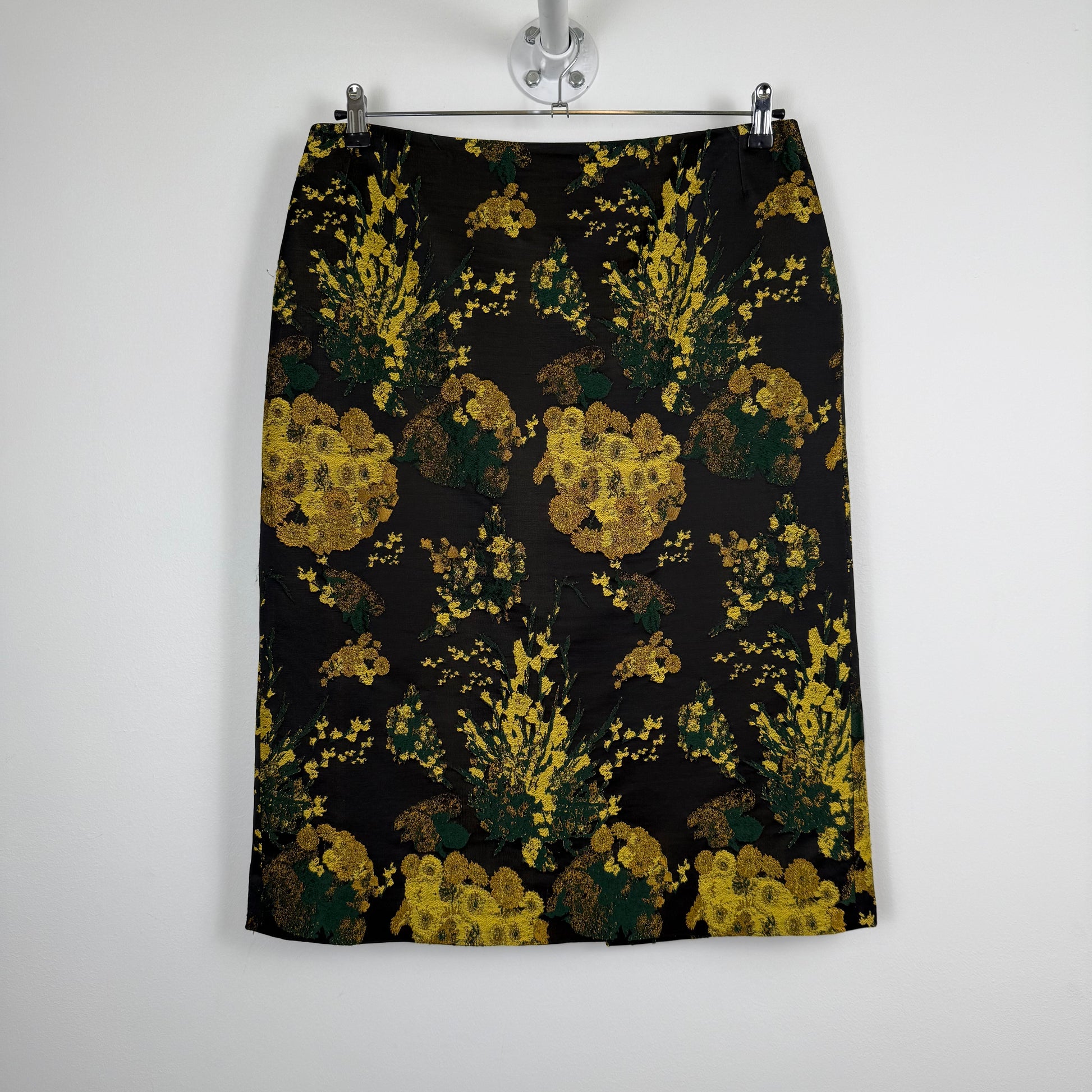 Dries van Noten Floral Jacquard Pencil Skirt