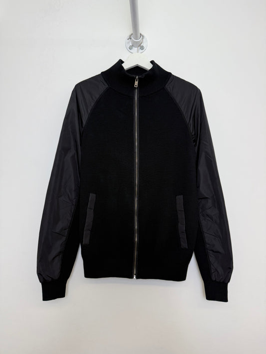 Prada Milano Technical Wool and Nylon Zip-up Cardigan