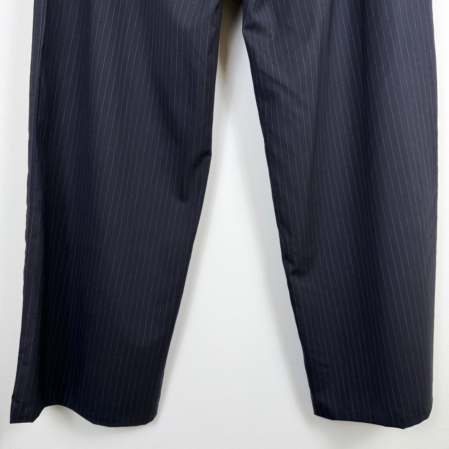 Jil Sander by Raf Simons wide leg pinstripe trousers