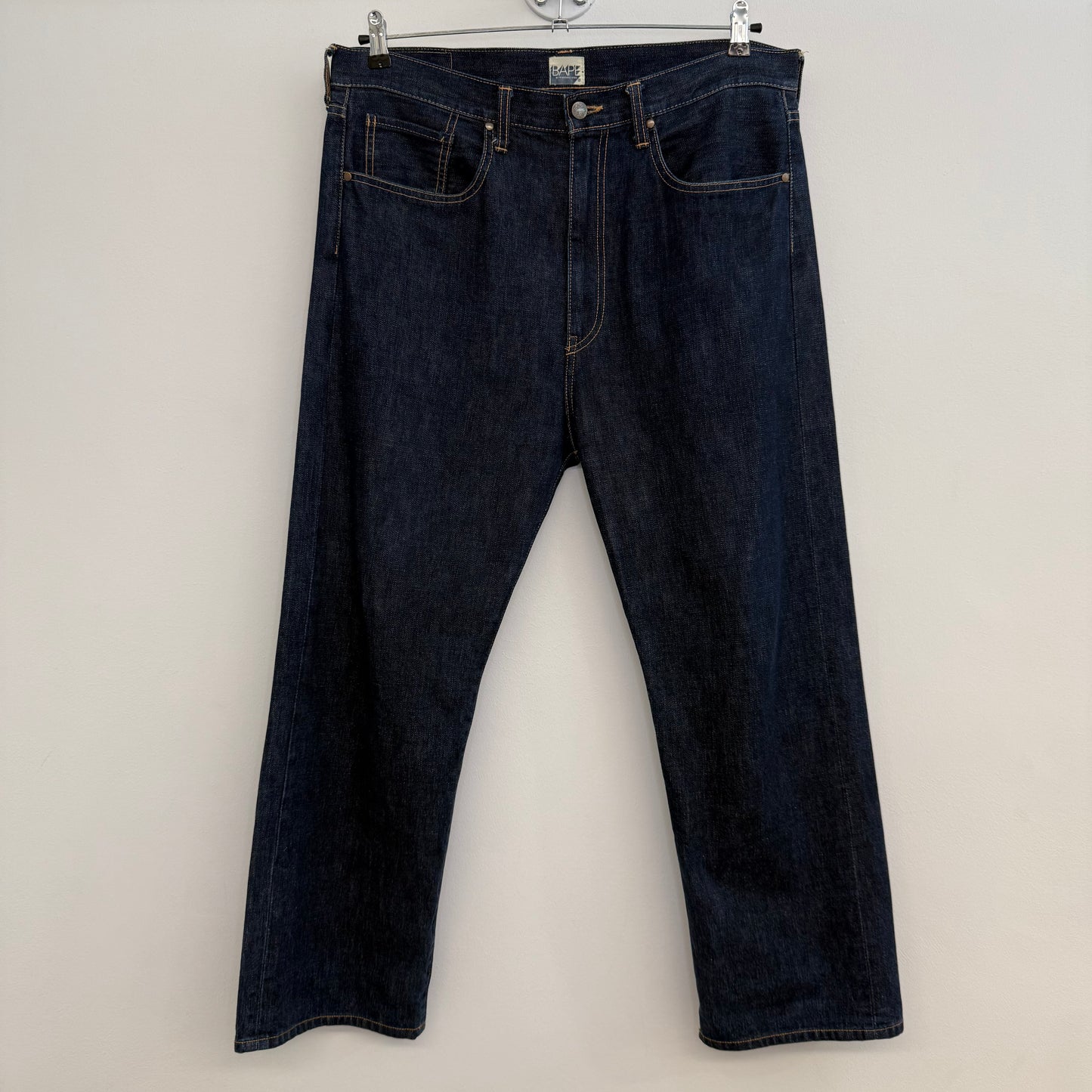 Bathing Ape wide denim pants