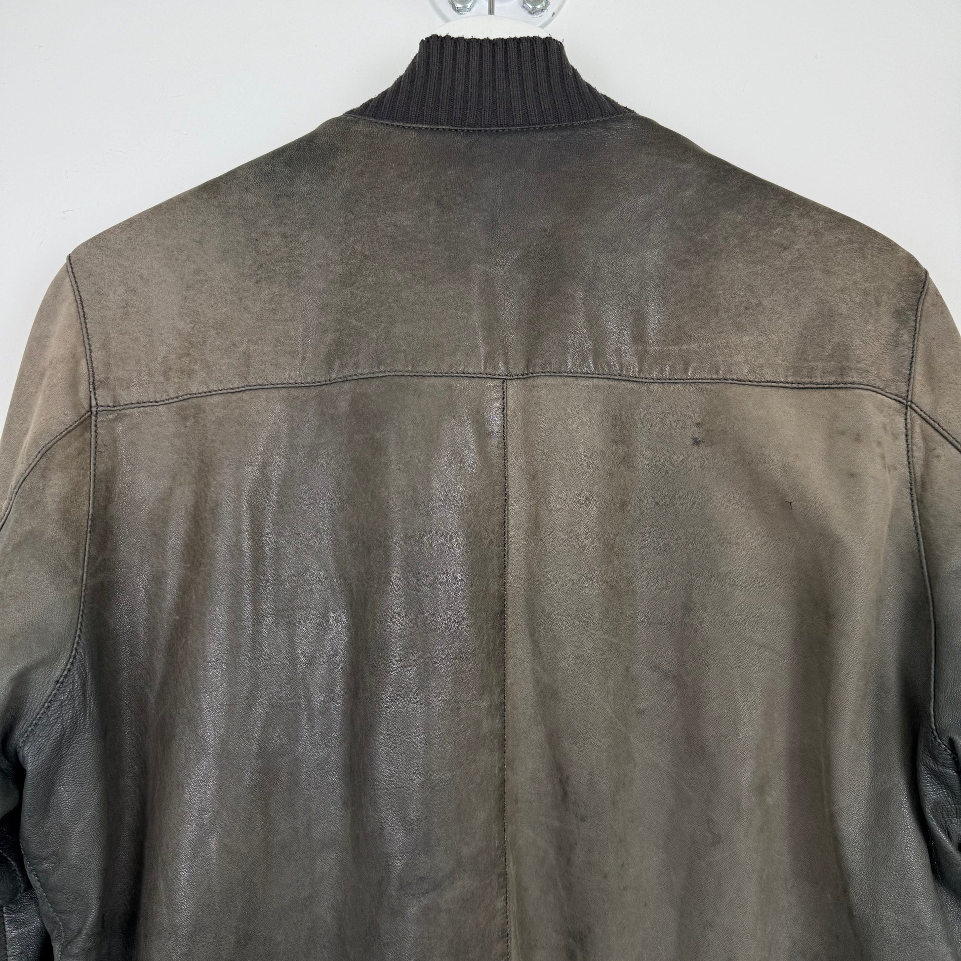 Silent by Damir Doma Washed Leather Bomber