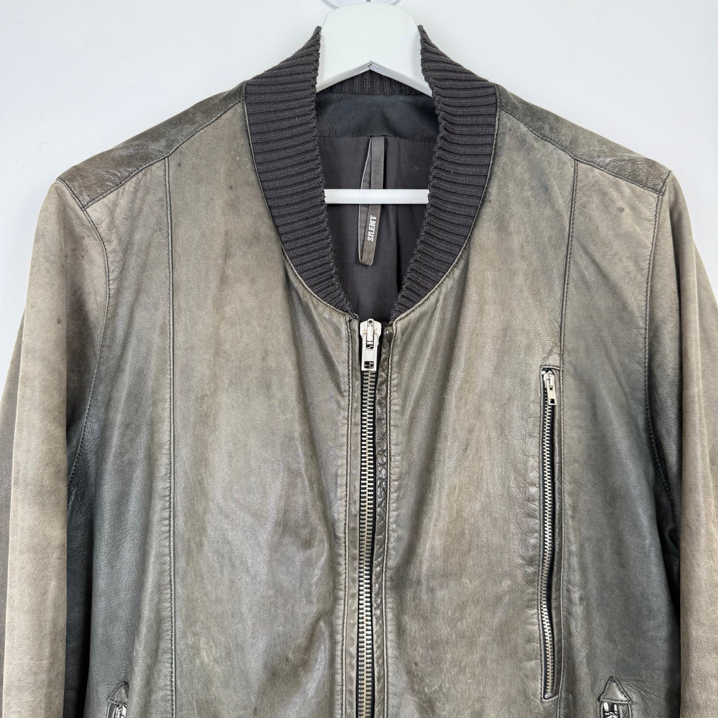 Silent by Damir Doma Washed Leather Bomber