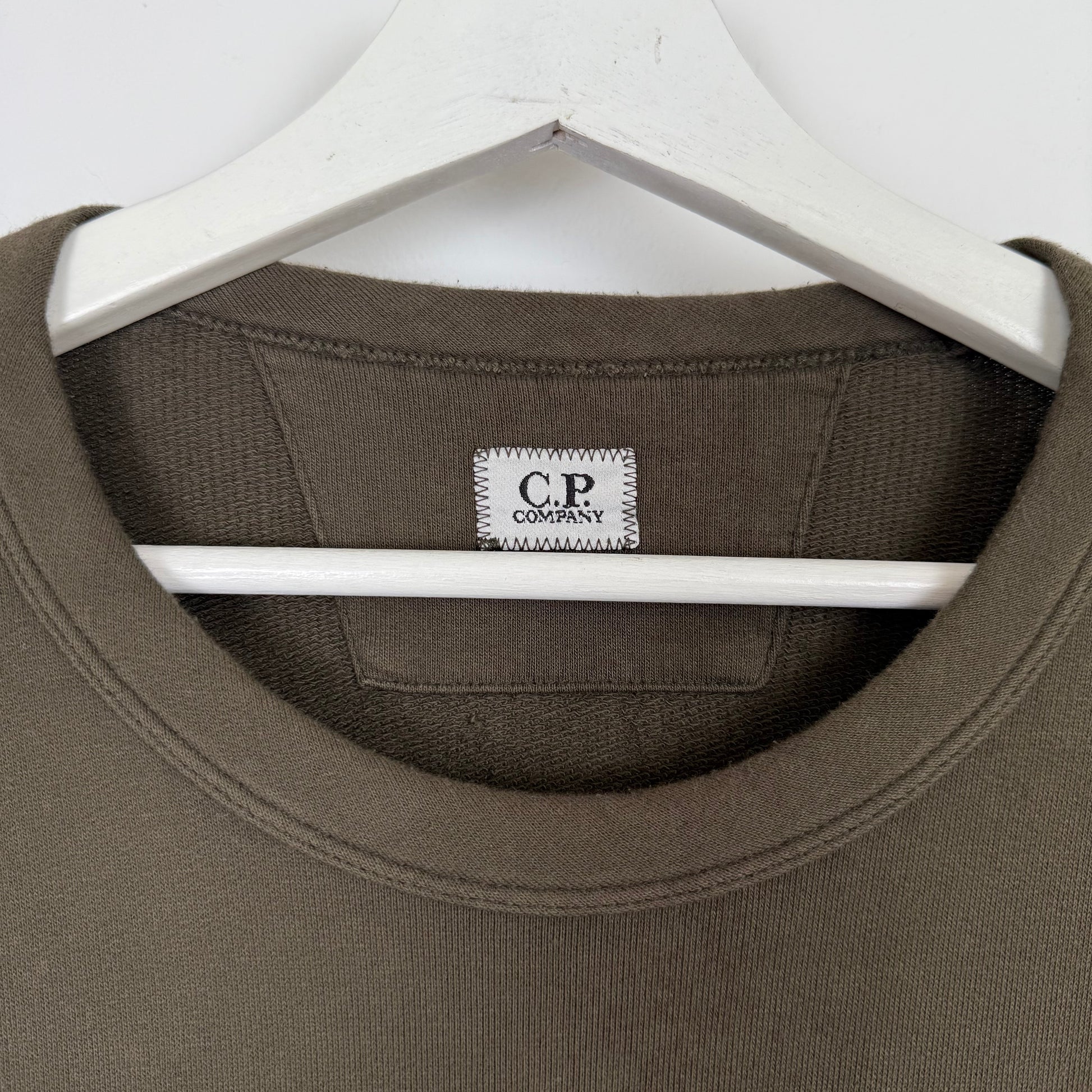 C.P. Company Satin Nylon Panel Lens Crewneck