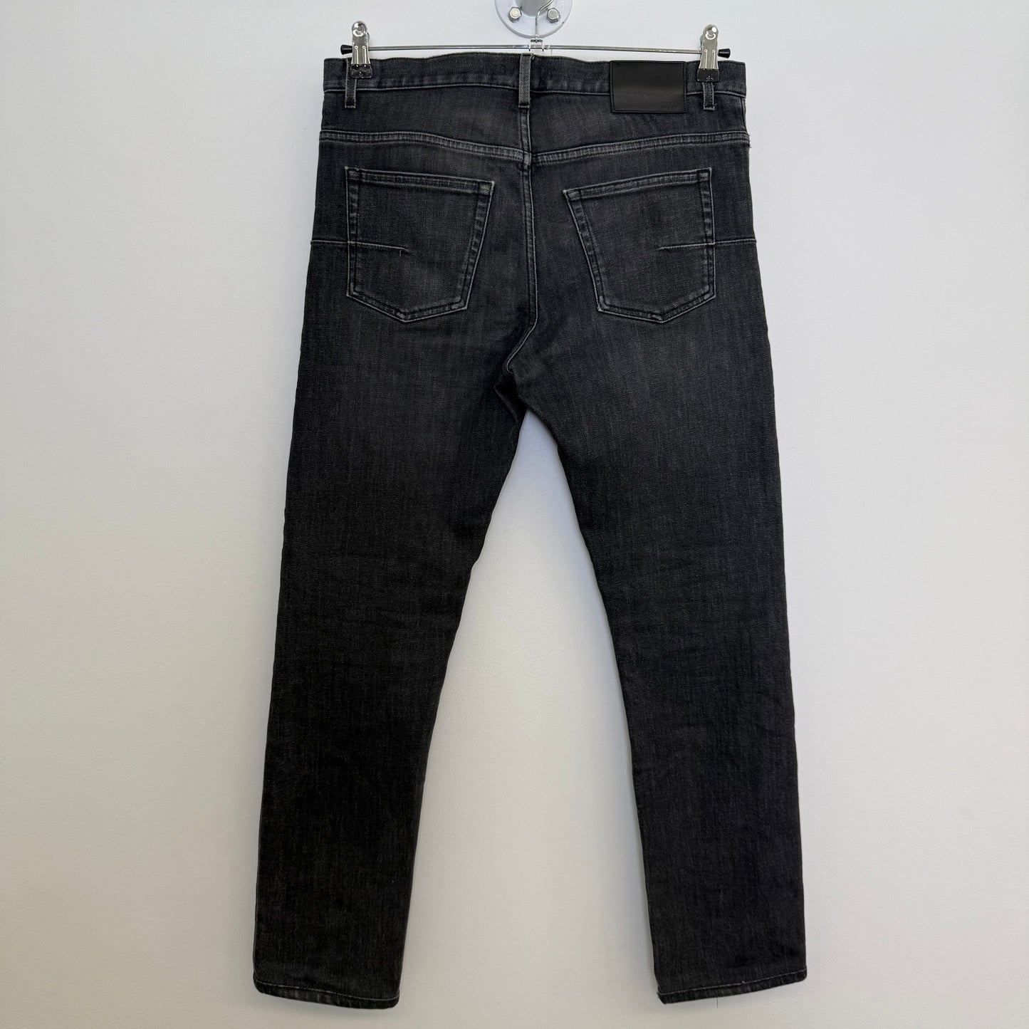 Dior Black Washed Slim-Fit Jeans (Kris van Assche)