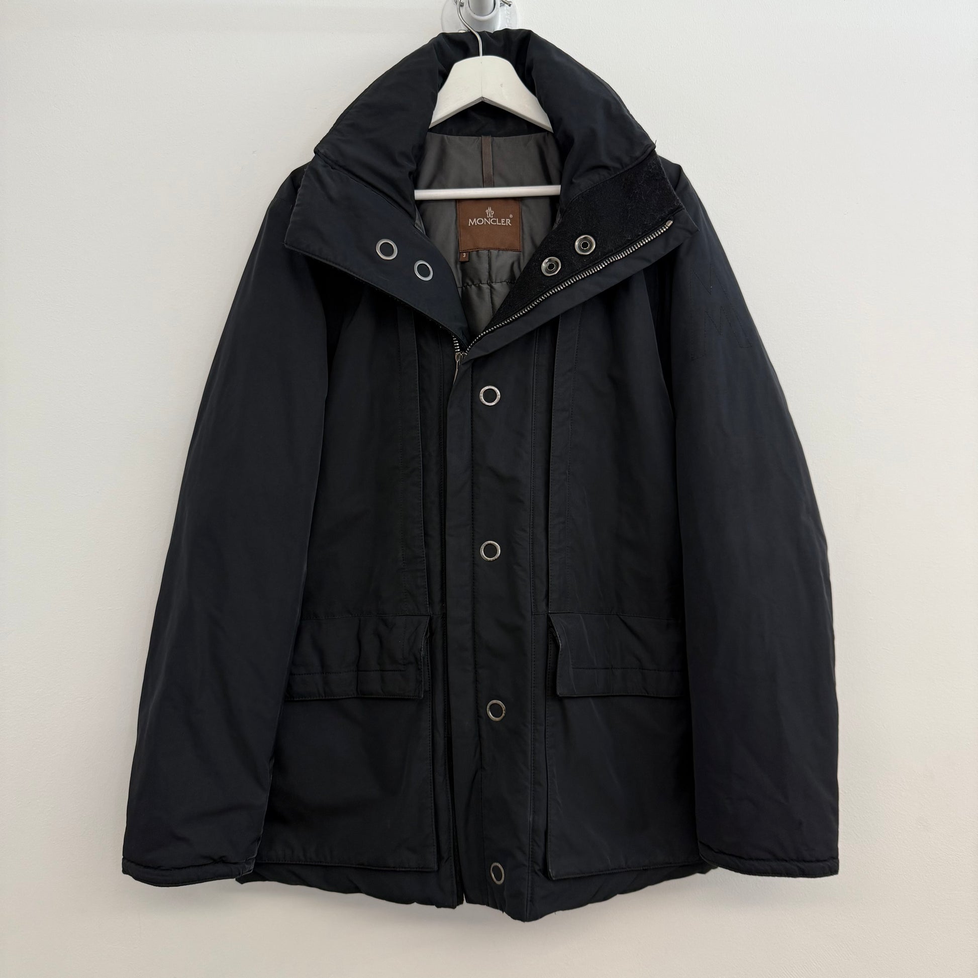 Vintage 80s Moncler Black Padded Jacket
