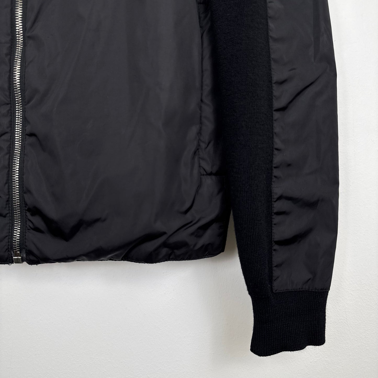 Prada Sport / Linea Rossa Wool & Nylon Hybrid Zip Jacket