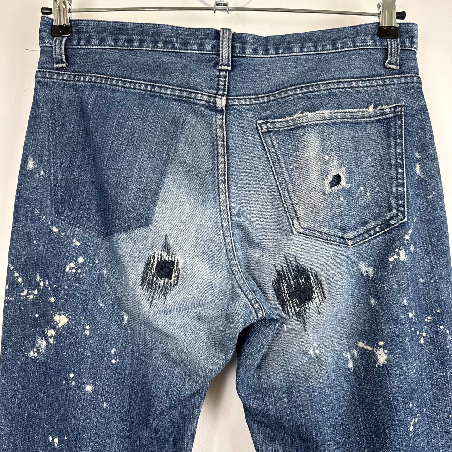 Number (N)ine "Bullet Hole" Distressed Denim Jeans (2001)