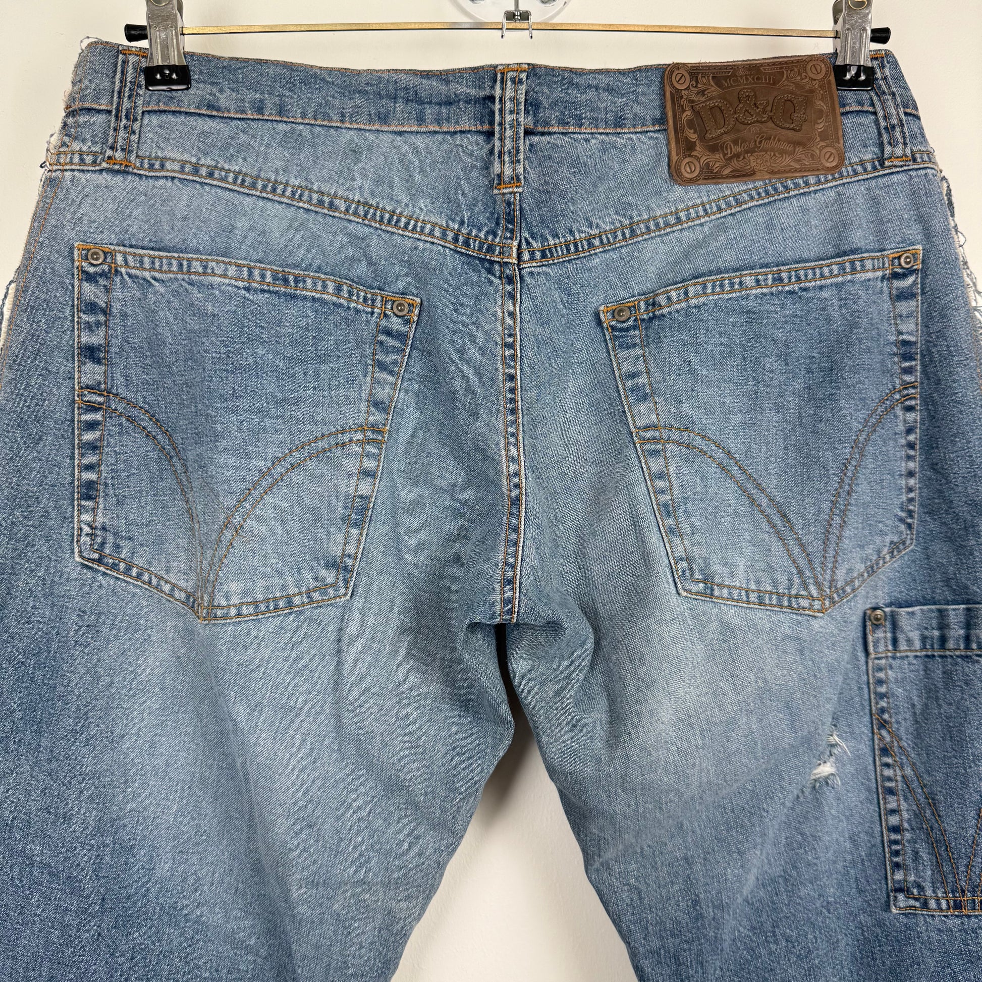 D&G Dolce & Gabbana Hybrid Corduroy-Denim Pants