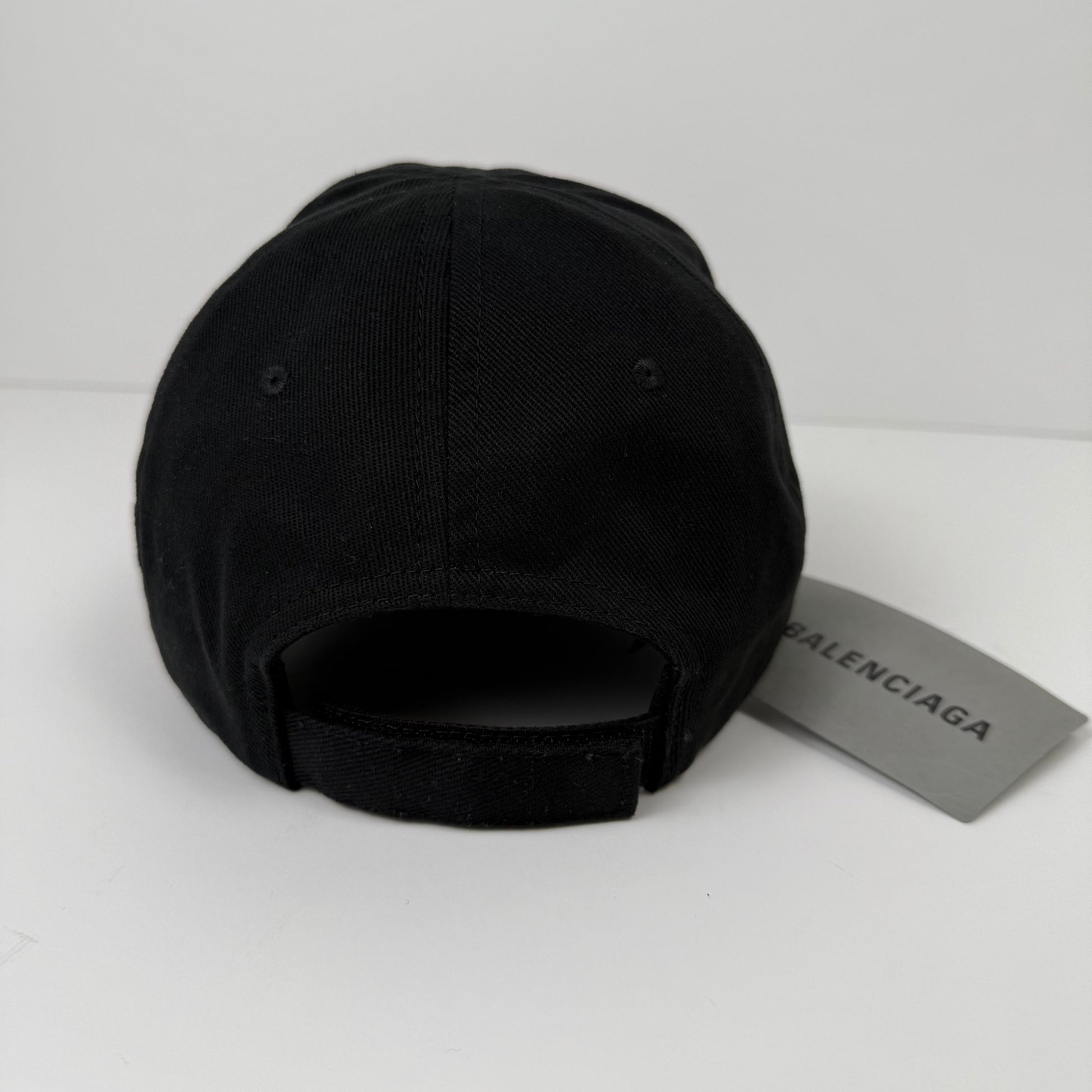 Balenciaga Black Logo Baseball Cap