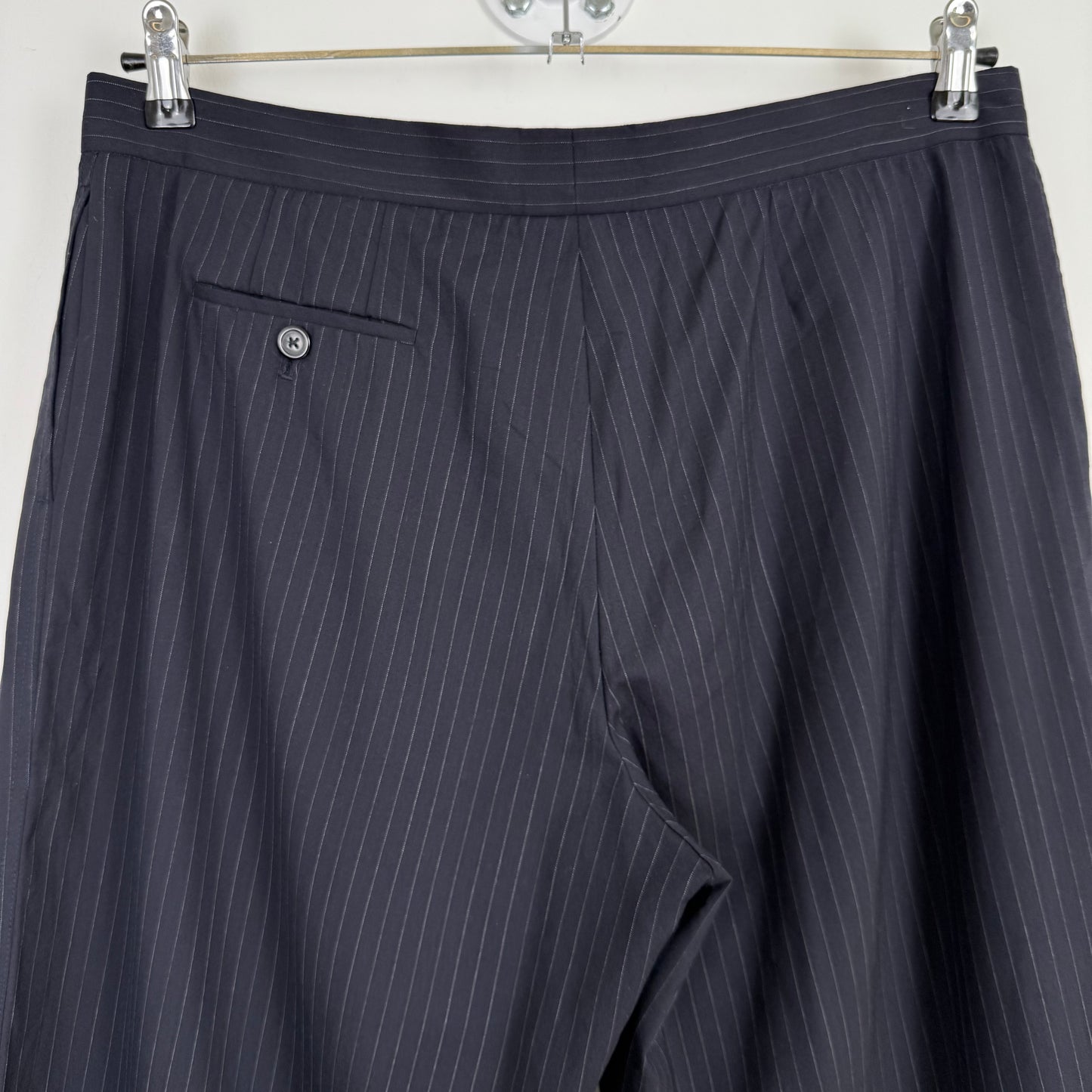 Jil Sander by Raf Simons wide leg pinstripe trousers