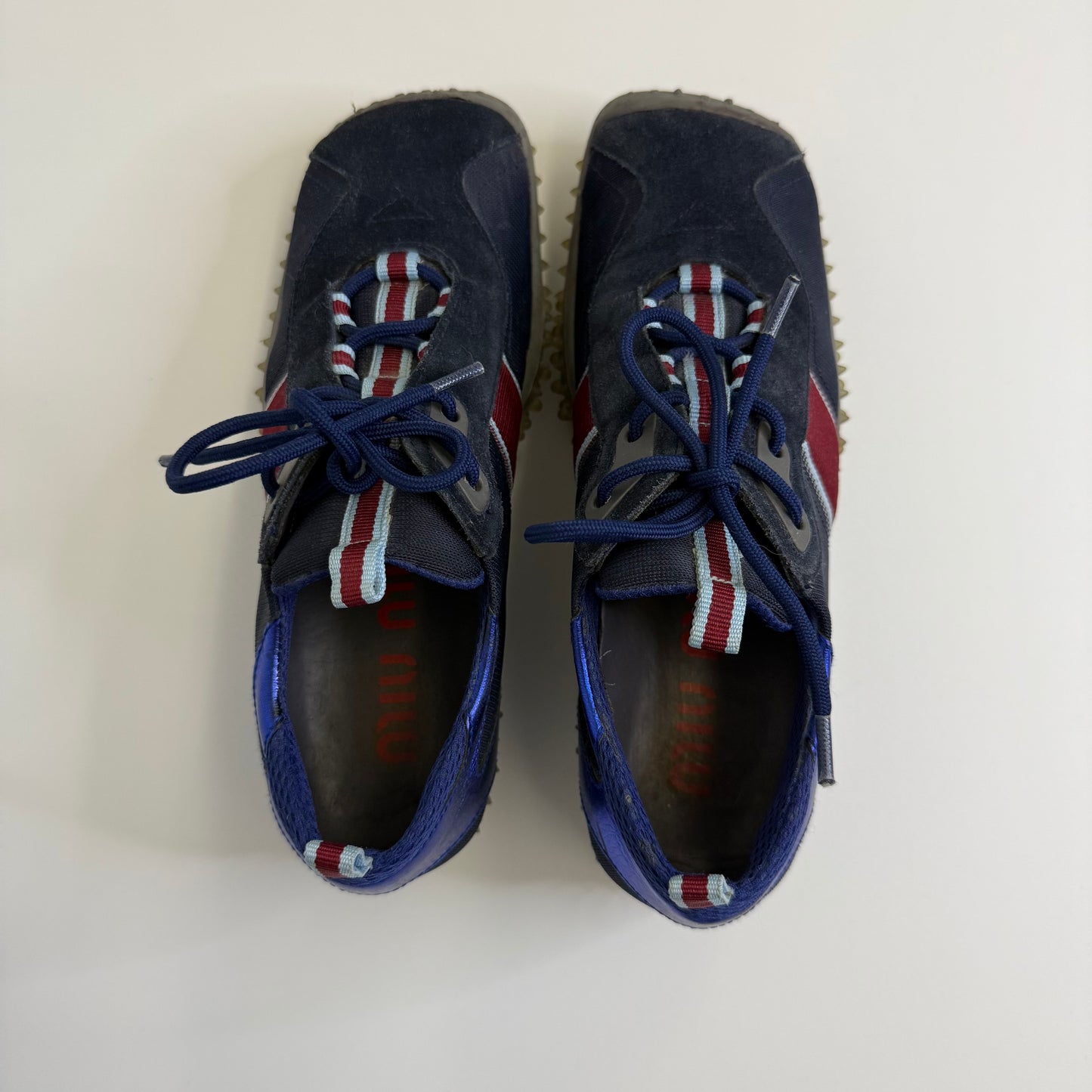 Special Miu Miu sneakers, black/red/blue